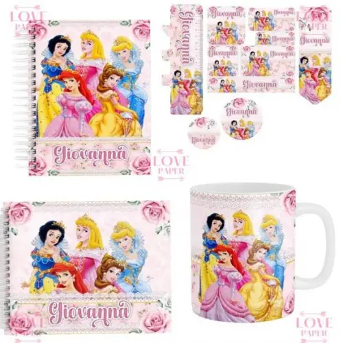 Combo Volta as Aulas 2023 Princesas Disney Arquivo Digital