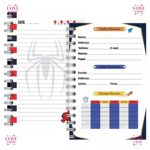 Combo Volta as Aulas Homem Aranha - Arquivo Digital