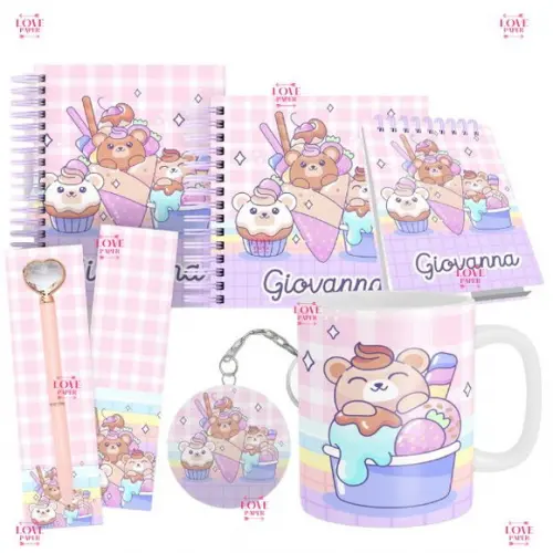 Combo Volta as Aulas Kawaii Fofo Arquivo Digital
