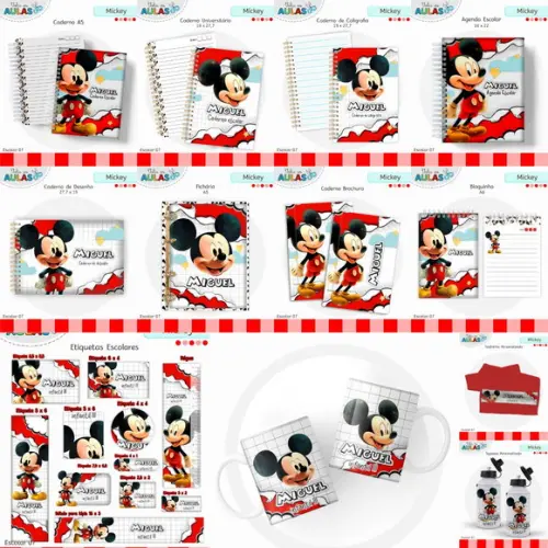 Combo Volta as Aulas Mickey 2026 Arquivo Digital