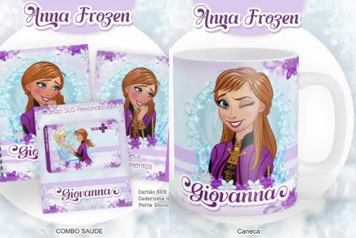 Combo Volta as Aulas+combo Saúde Anna Frozen Arquivo Digital