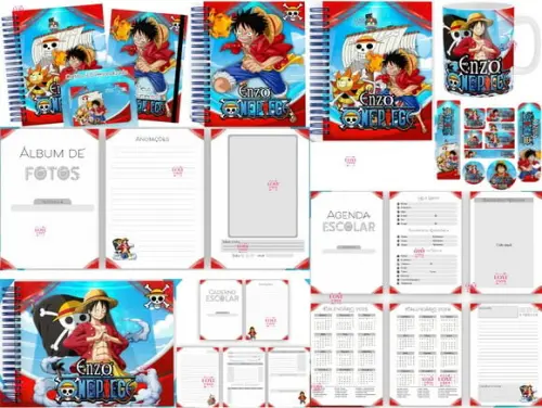 Combo Volta as Aulas+combo Saúde One Piece Arquivo Digital
