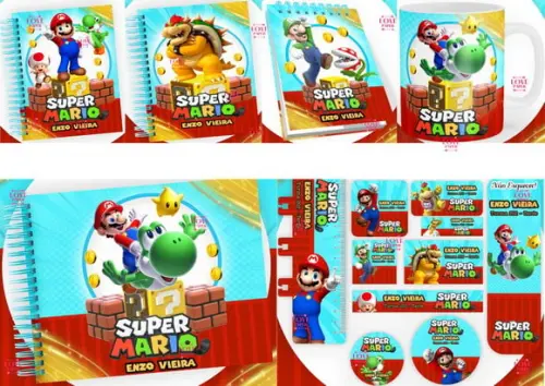 Combo Volta as Aulas+combo Saúde Super Mario Arquivo Digital