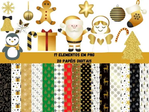 Kit Digital - Christmas Gold