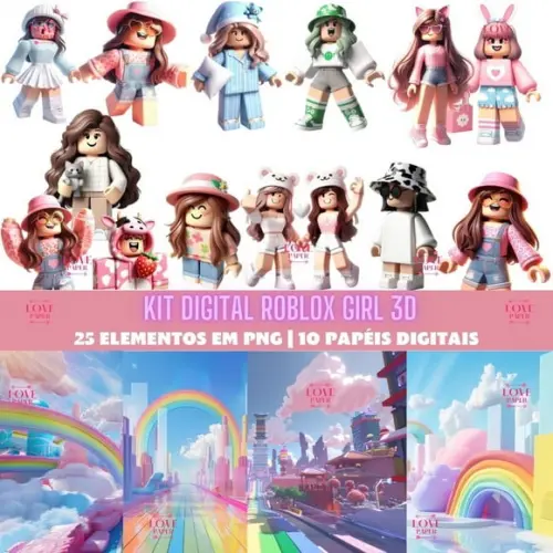 Kit Digital - Roblox Girls 3d