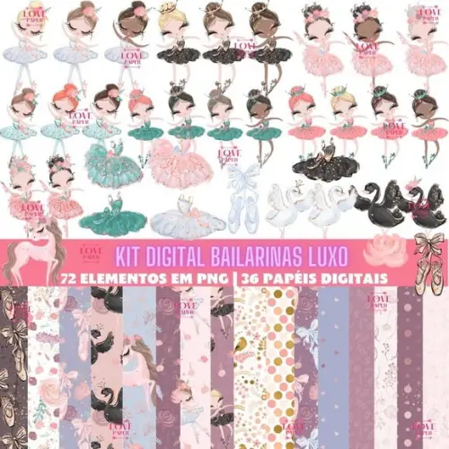 Kit Digital Bailarinas Luxo