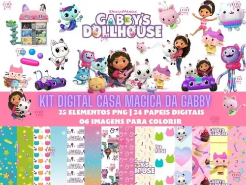 Kit Digital Casa Magica da Gabby