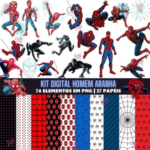Kit Digital Homem Aranha