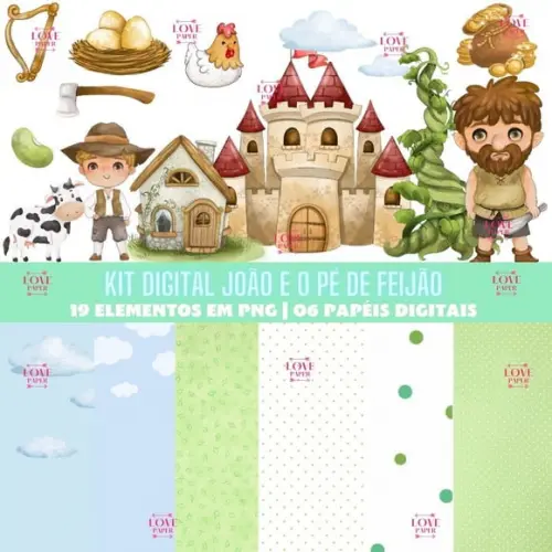 Kit Digital João e o Pé de Feijão
