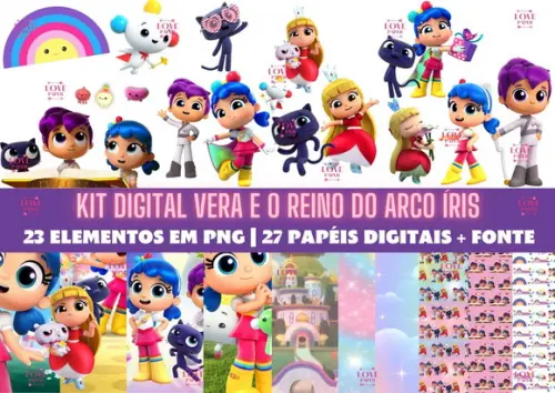 Kit Digital Vera e o Reino do Arco Íris