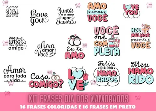Kit Frases Dia dos Namorados