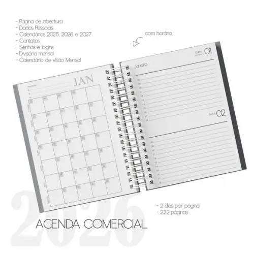 Miolo Agenda Comercial 2026 Arquivo Digital