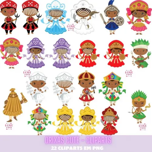 Orixás Cute - Cliparts