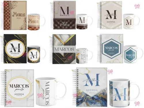 Pack Capas Masculina + Arte Caneca 2024 Arquivo Digital