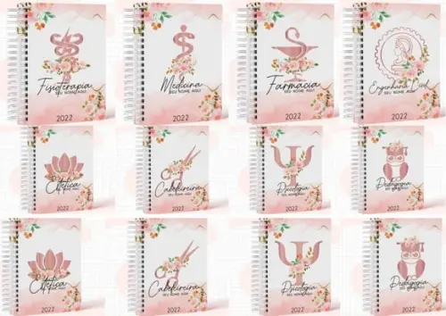 Pack Profissões Agendas e Arte Canecas Arquivo Digital