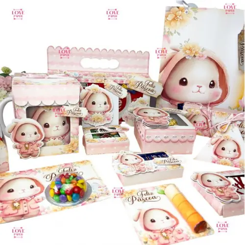Páscoa Coelhinha Cute Arquivo de Corte