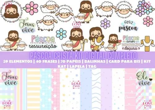 Páscoa Cristã Kit Digital Completo