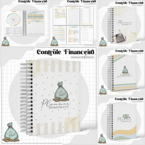 Planner Financeiro Masculino Arquivo Digital