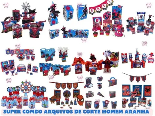 Super Combo Arquivos de Corte Homem Aranha - 12 Modelos