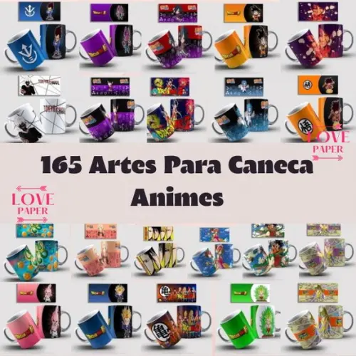 Super Combo Artes para Canecas Animes - Arquivo Digital