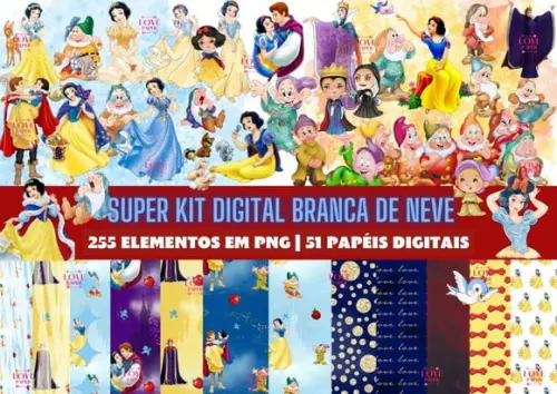 Super Kit Digital Branca de Neve