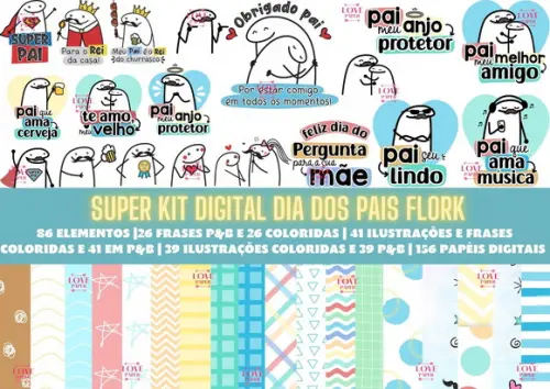 Super Kit Digital Dia dos Pais Flork