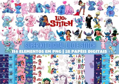 Super Kit Digital Lilo e Stitch