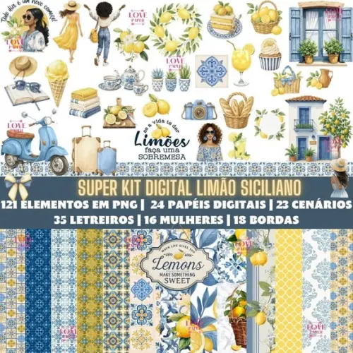 Super Kit Digital Limão Siciliano