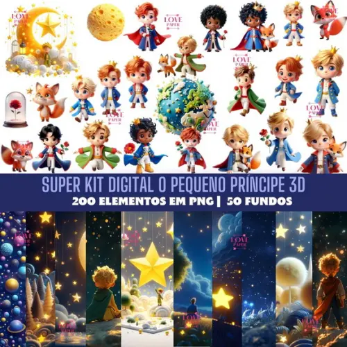 Super Kit Digital o Pequeno Príncipe 3d