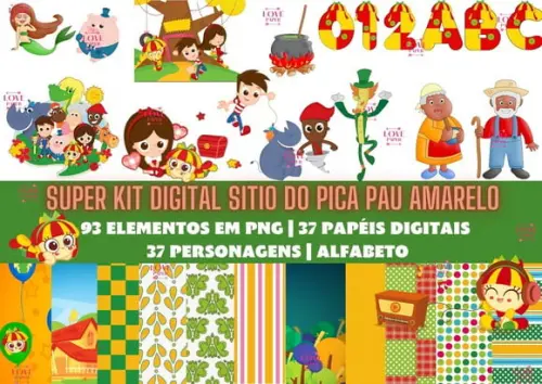 Super Kit Digital Sitio do Pica Pau Amarelo
