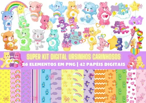 Super Kit Digital Ursinhos Carinhosos