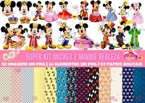 Super Kit Mickey e Minnie Realeza