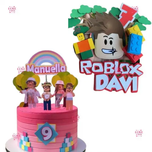 Topo de Bolo Roblox Arquivo de Corte