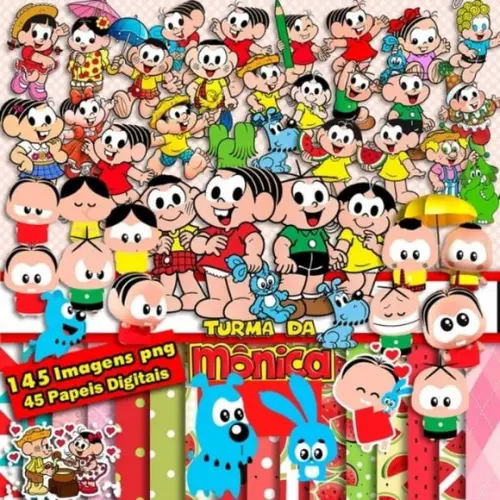 Turma da Mônica e Mônica Toys - Kit Digital