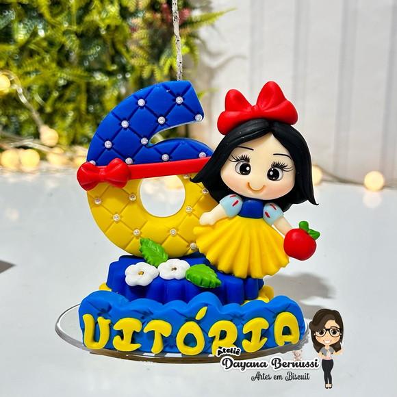 Vela Tema Branca de Neve