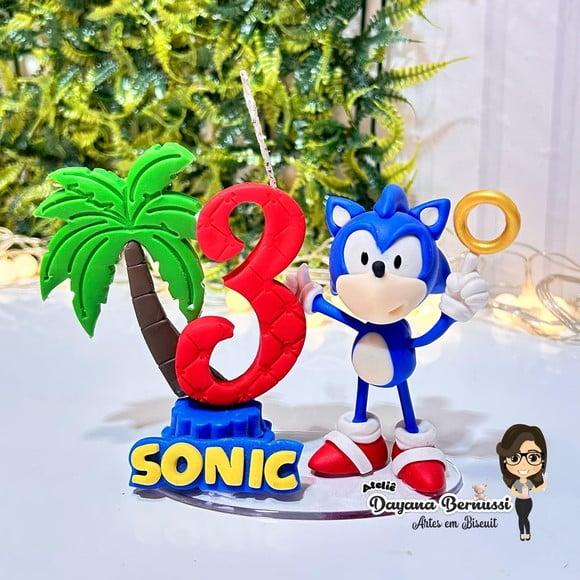 Vela Tema Sonic a Pronta Entrega