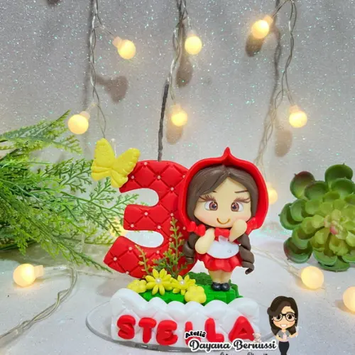 Vela Tema Chapéuzinho Vermelho