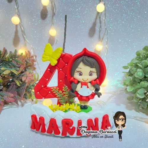 Vela Tema Chapéuzinho Vermelho