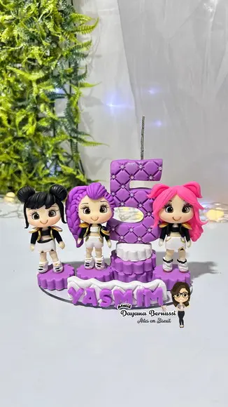 Vela Tema Guerreias do K-pop