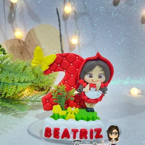 Vela Tema Chapéuzinho Vermelho