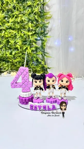 Vela Tema Guerreias do K-pop