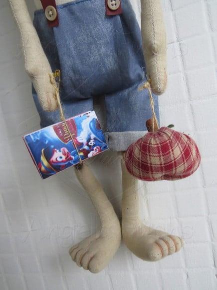 Boneco de Pano Pinóquio Primitivo