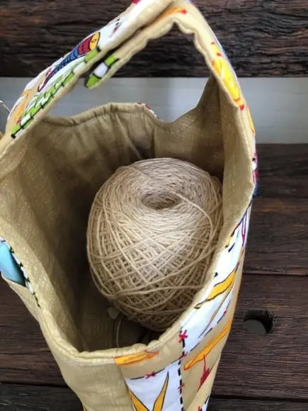 Bolsa Porta Crochê Lã Fios