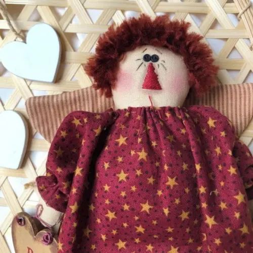 Boneca de Pano Anjinho Annie da Paz