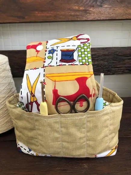 Bolsa Porta Crochê Lã Fios