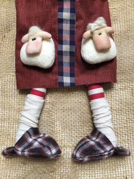 Boneco de Pano Noel Andarilho