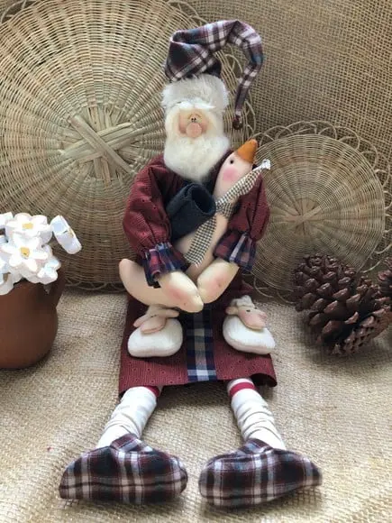 Boneco de Pano Noel Andarilho