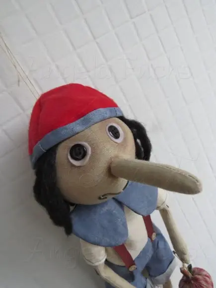 Boneco de Pano Pinóquio Primitivo