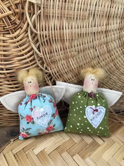 Bonecos de Pano Anjinhos Mensageiros