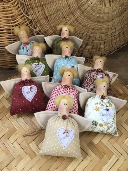 Bonecos de Pano Anjinhos Mensageiros